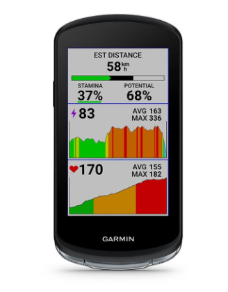 Cyklopočítač s GPS Garmin EDGE 1040 Bundle čierny