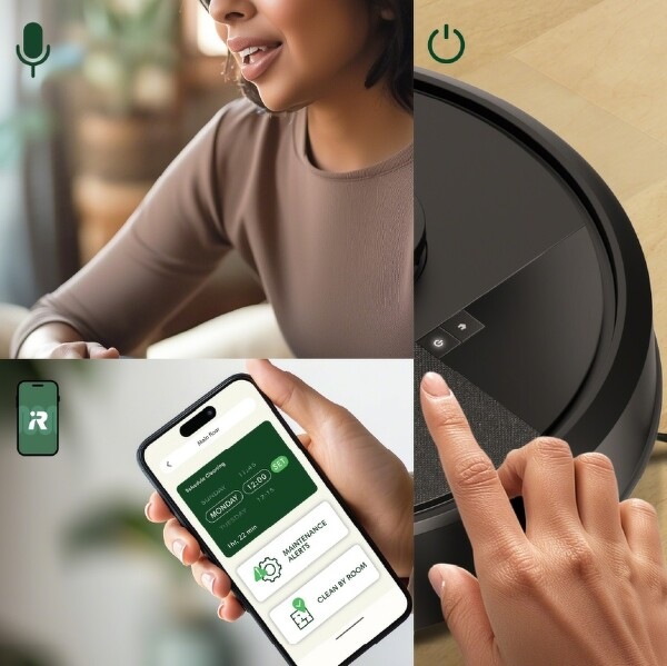 Robotický vysávač iRobot Roomba 105 Combo Black čierny Robotický vysávač iRobot Roomba 105 Combo Black čierny