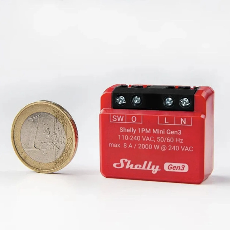 Modul Shelly Shelly Gen3 1PM Mini, spínací modul, WiFi