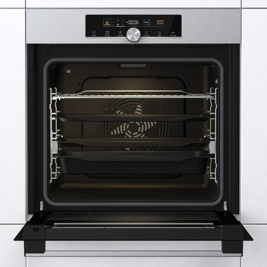 Rúra Gorenje BPS6747A06X čierna/nerez Multifunkčná rúra Gorenje BPS6747A06X, vstavaná, Systém DynamiCooling+