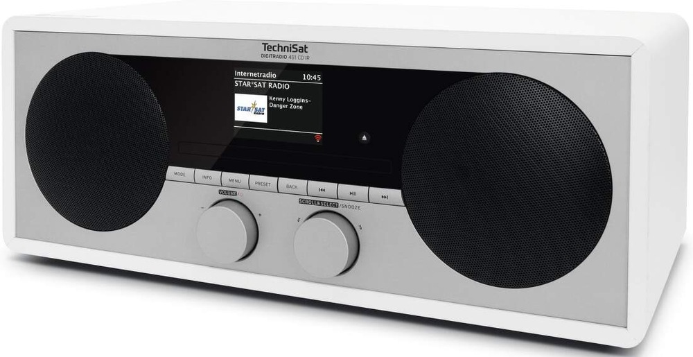 Internetový rádioprijímač s DAB+ Technisat DIGITRADIO 451 CD IR biely Internetový rádioprijímač s DAB+ Technisat DIGITRADIO 451 CD IR biely
