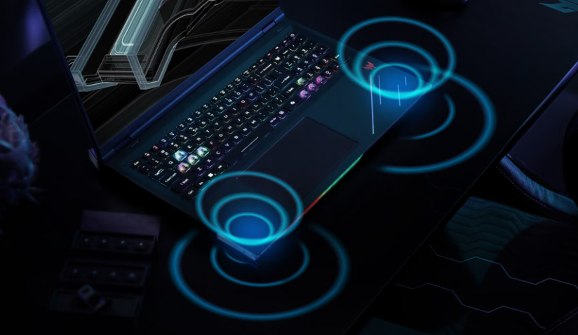 Notebook Acer Predator Helios 18 AI (PH18-I71-93U6) čierny Acer Predator Helios 18 AI prináša špičkový zvuk vďaka systému Predator Vox