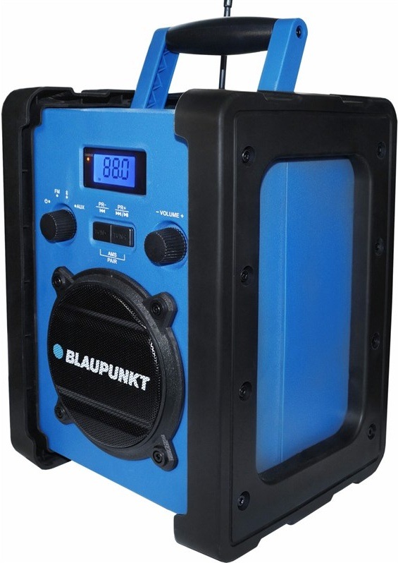 Stavebný rádioprijímač Blaupunkt PP30BT JOBSITE, čierna/modrá farba
