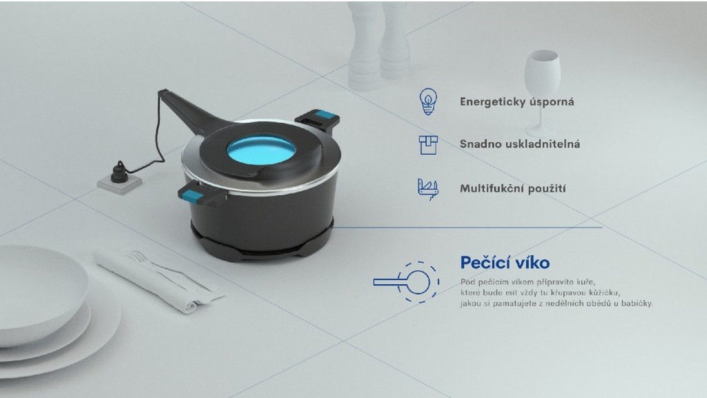 Elektrický hrniec na pečenie Remoska T41/41 Tria Grey, pečenie