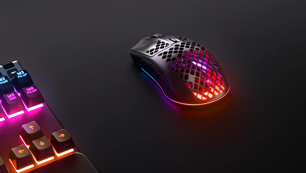 Myš SteelSeries Aerox 3 Wireless (2022) biela