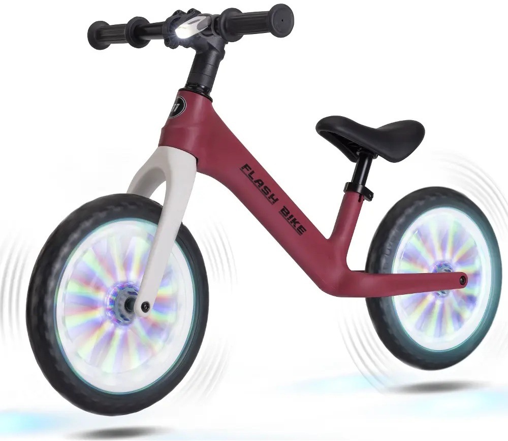 Odrážadlo Buddy Toys BPB 2111 Flash bike viditeľné z ľavej bočnej strany s ilúziou točiacich sa kolies