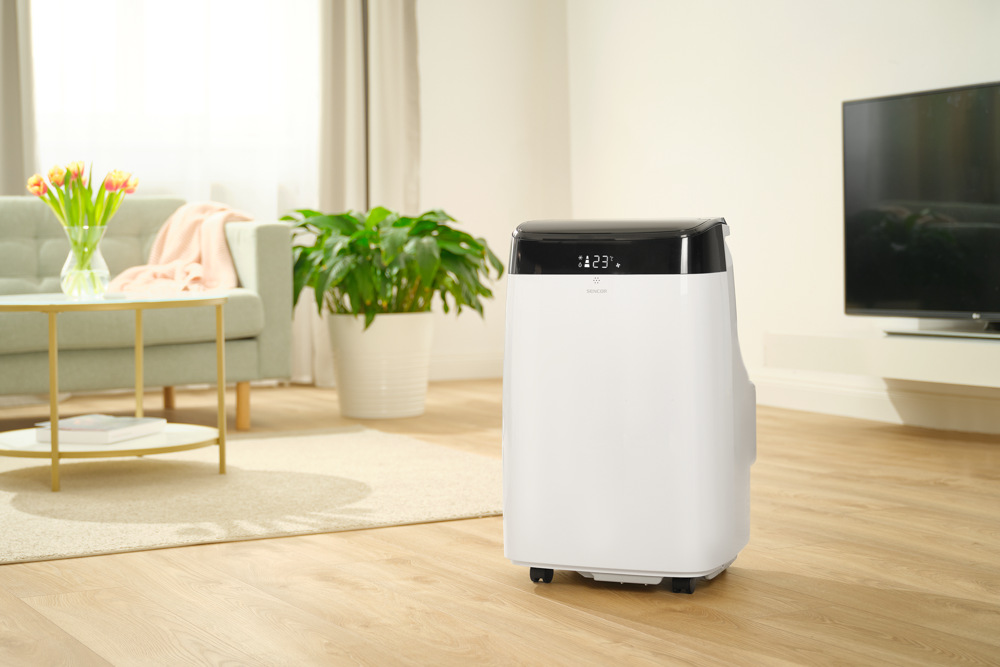 Mobilná klimatizácia Sencor SAC MT9040C v obývacej izbe