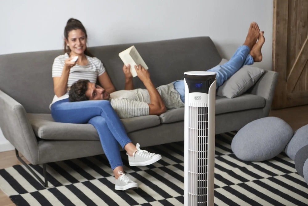 Ventilátor stĺpový Black+Decker BXEFT49E biely