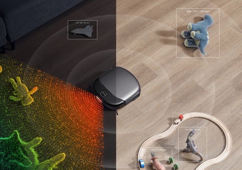 Robotický vysávač Anker Eufy S1 Pro 8000Pa mapuje priestor pomocou laserovej navigácie LiDAR