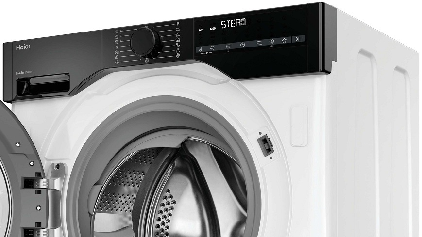 Práčka Haier BHA6S69M6DB9J-S biela detail ovládacieho panela práčky Haier BHA6S69M6DB9J-S