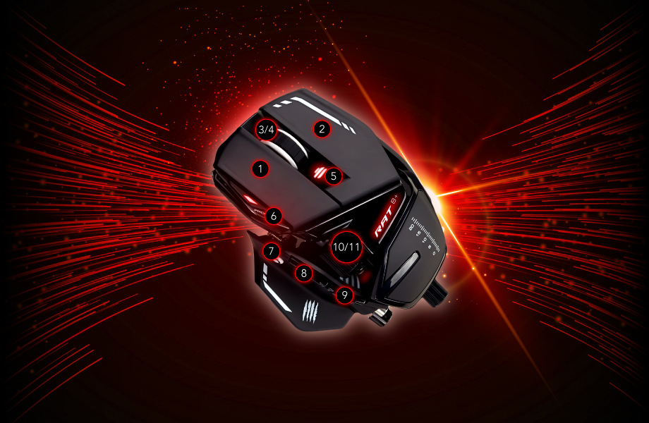Myš MadCatz R.A.T. 8+ čierna