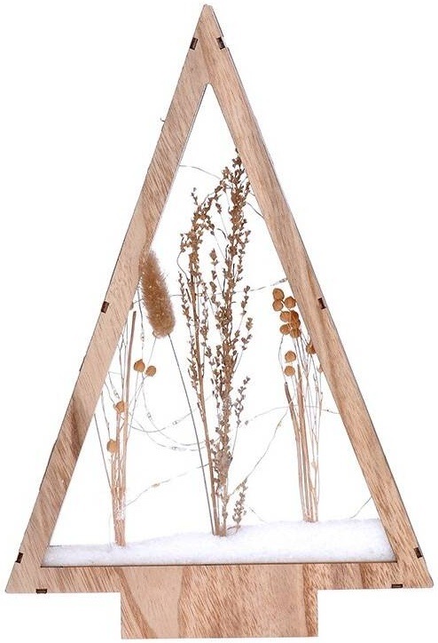 LED dekorácie Solight zasnežené zimné kvety, 37cm, 2x AA