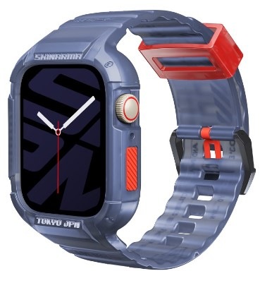 Remienok Skinarma Saido 2v1 na Apple Watch 45/44 mm modrý