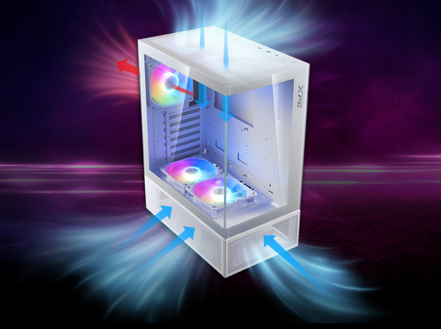 Case ADATA XPG INVADER X MINI biela Case ADATA XPG INVADER X MINI biela