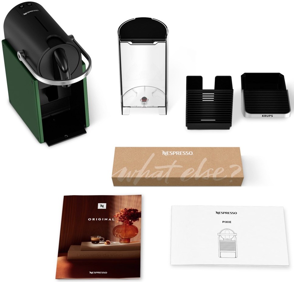Kapsulový kávovar Krups Nespresso Pixie XN306310 zelený Kapsulový kávovar Krups Nespresso Pixie XN306310 zelený
