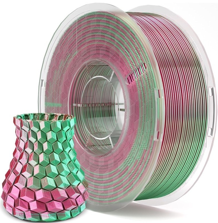 Filament Elegoo SILKPL 1,75mm G-R vo farbe červenozelená