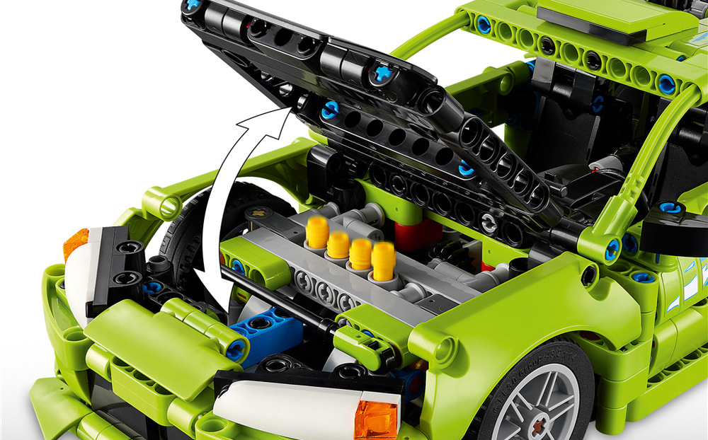 Stavebnica LEGO® Technic 42229 Auto Fast and Furious Mitsubishi Eclipse Riadenie pomocou gombíka umožňuje teenagerom vyraziť na vlastnú závodnú dráhu a vymýšľať filmové dobrodružstvá.