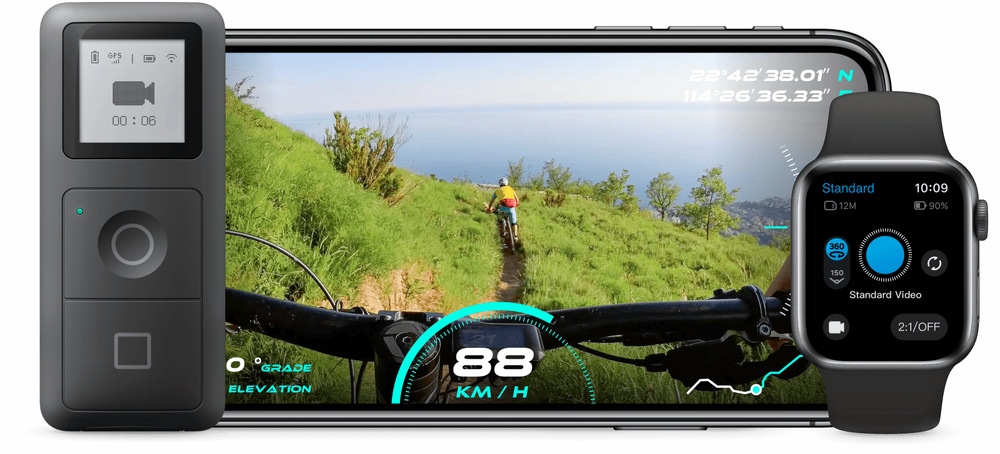 Outdoorová kamera Insta360 ONE X2 čierna/sivá Outdoorová kamera Insta360 ONE X2 čierna/sivá