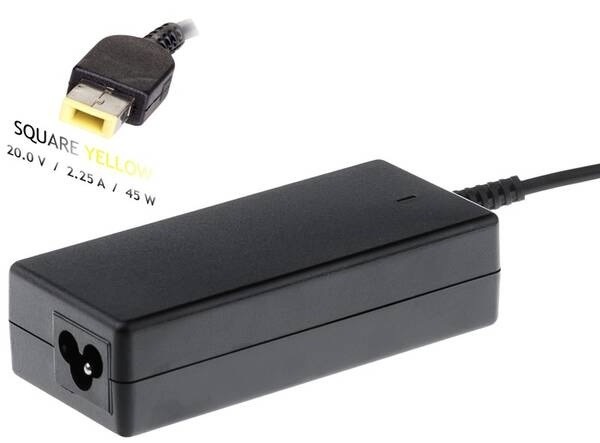 Sieťový adaptér Akyga pre notebook 20V/2.25A/45W Slim Tip pre Lenovo
