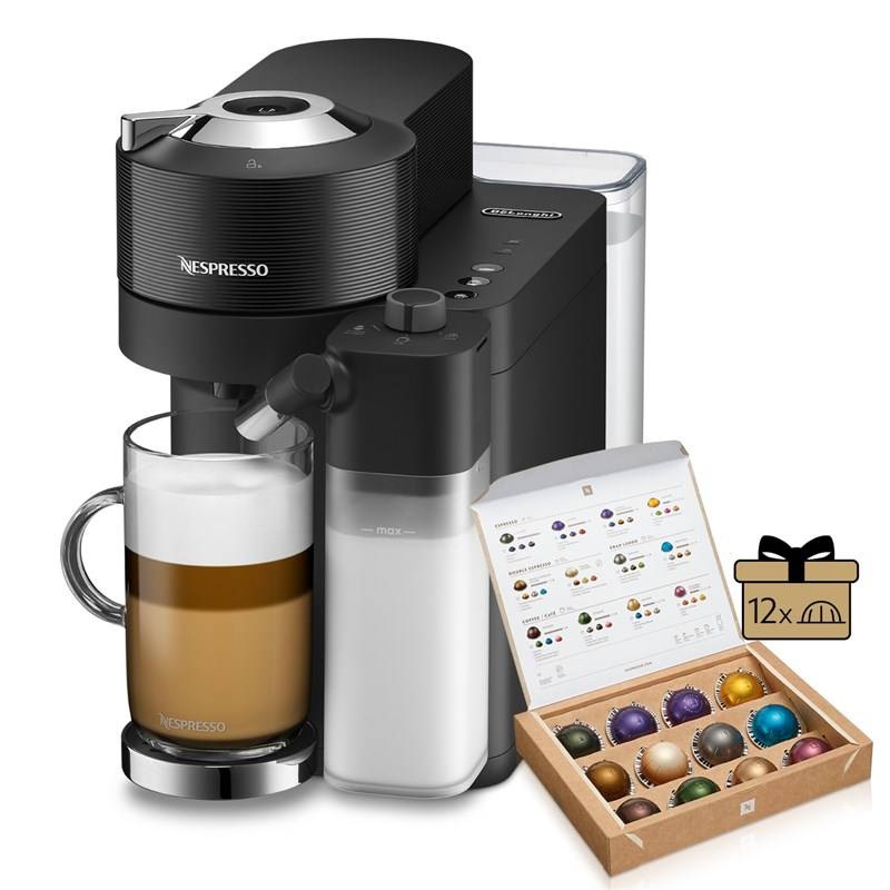 Kapsulový kávovar De'Longhi Nespresso Vertuo Lattissima ENV300.B čierny