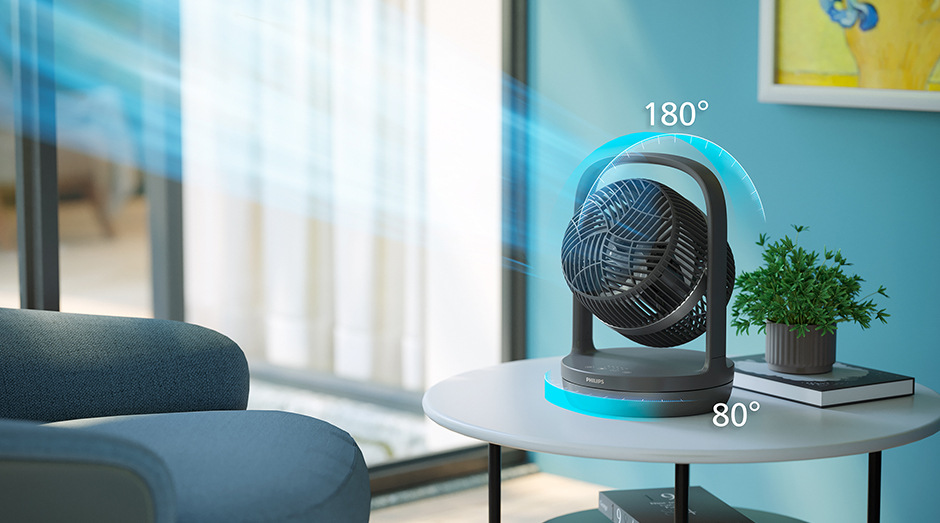 Ventilátor stolový Philips Series 3000 CX3050/01 čierny Ventilátor stolní Philips CX3050/01 Series 3000
