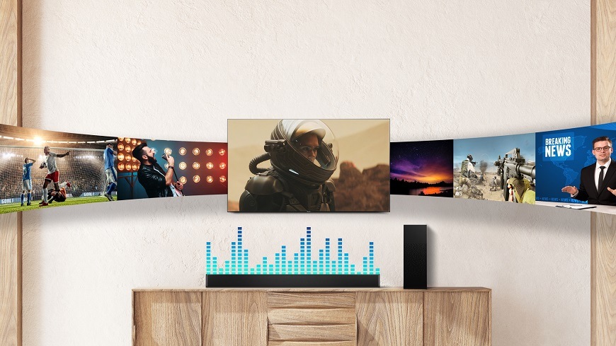 Soundbar Hisense HS2100 čierny Soundbar Hisense HS2100, čierny, 6 zvukových režimov