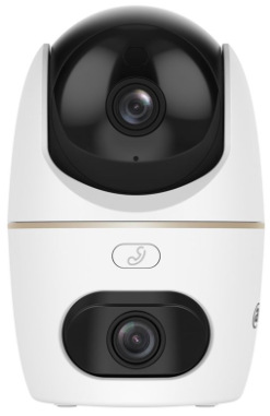IP kamera Dahua H3D-3F, vnútorná, Wi-Fi, 3+3 Mpix, objektív 3,6 mm, IR až 30 m - biela
