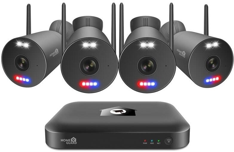 Kamerový systém iGET HOMEGUARD HGNVK109104 (NVR + 4x kamera) čierny