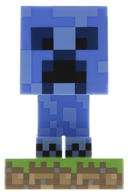 Dekoratívne LED Paladone Icon Light Minecraft - Creeper modré