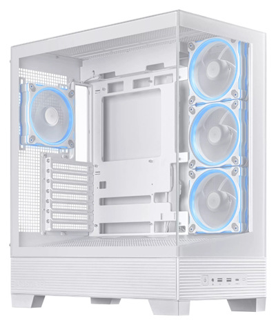 Počítačová skriňa Asus A31 PLUS TG ARGB, biela farba