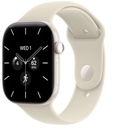 Inteligentné hodinky Apple Watch Series 12 GPS + Cellular 46 mm perlovo biela keramika, pieskový športový remienok - M/L Apple Watch Series 12 GPS + Cellular 46 mm čierny hliník, čierny športový remienok - M/L