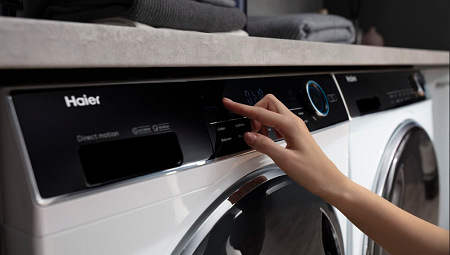 Práčka so sušičkou Haier HWD80-B14979-S biela Odložený štart