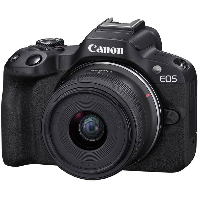 Digitálny fotoaparát Canon EOS R50 + RF-S 18-45 mm IS STM čierny