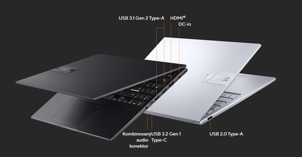 Notebook Asus VivoBook 15X OLED čierny Notebook Asus VivoBook 15X OLED čierny
