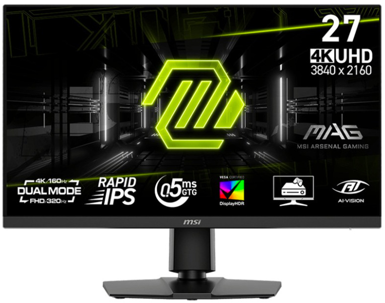 Monitor MSI MAG 272URDF E16 27", LED podsvietenie, IPS panel, 0.5ms, 1000: 1, 400cd/m2, 3840 × 2160, - čierny