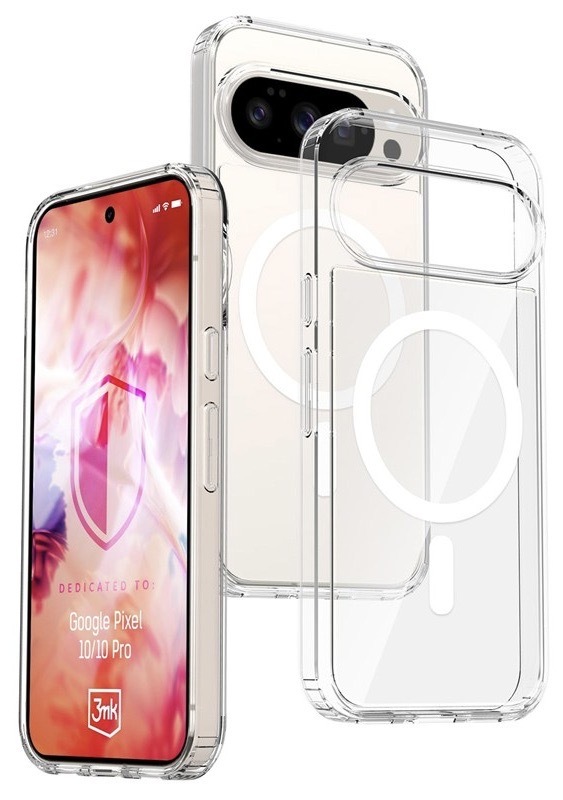 Kryt na mobil 3mk na Google Pixel 10 a 10 Pro, priehľadná farba