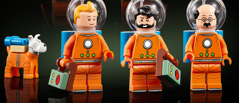 Stavebnica LEGO® Ideas 21367 Tintin® a raketa na Měsíc Stavebnica s 1 283 dielikmi meria cez 49 cm a poteší fanúšikov Tintina, komiksov aj vesmírnych modelov.