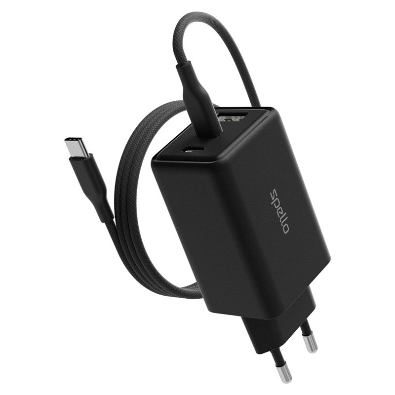 Napájací adaptér Spello by Epico ForceBoost GaN SA65b 65W čierna