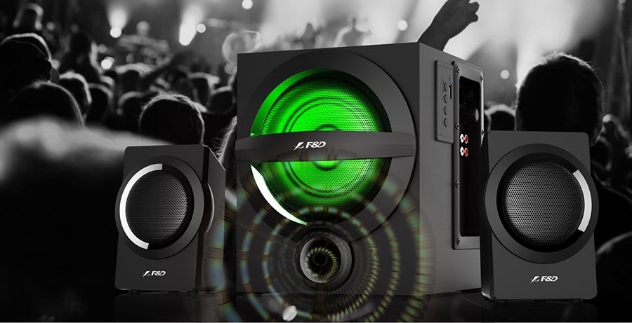 Reproduktory Fenda F&D A140X 2.1, bluetooth, rádio, USB, dálkové ovládání čierne Reproduktory Fenda F&D A140X 2.1, bluetooth, rádio, USB, dálkové ovládání čierne