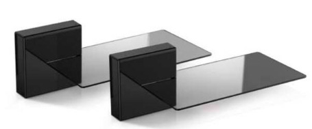 Držiak pre repro Meliconi Ghost Cube Soundbar čierna Držiak pre repro Meliconi Ghost Cube Soundbar čierna