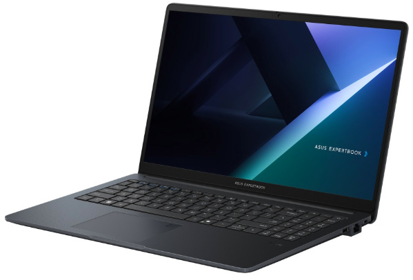 Notebook Asus ExpertBook B1 čierny Notebook ASUS ExpertBook B1 v otvorenom stave s 15,6″ Full HD IPS displejom