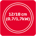 Sklokeramická varná doska Amica DS 6422 B čierna Sklokeramická varná doska Amica DS 6422 B čierna