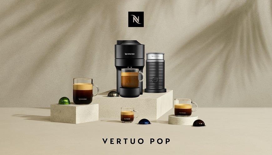 Kapsulový kávovar De'Longhi Nespresso Vertuo Pop ENV90.BAE čierny Kapsulový kávovar De'Longhi Nespresso Vertuo Pop ENV90.BAE čierny