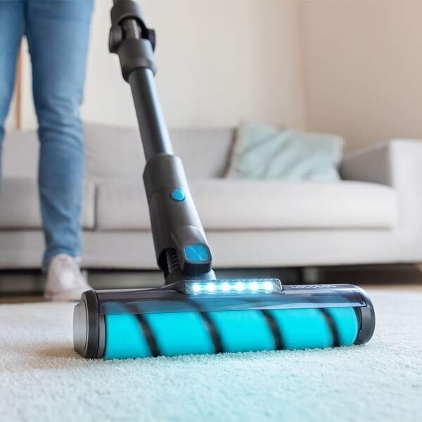 Tyčový vysávač Cecotec Conga Rockstar 9500 Advance Ergowet Connected 3000 IA čierny/modrý Tyčový vysávač Cecotec Conga Rockstar 9500 Advance Ergowet Connected 3000 IA čierny/modrý