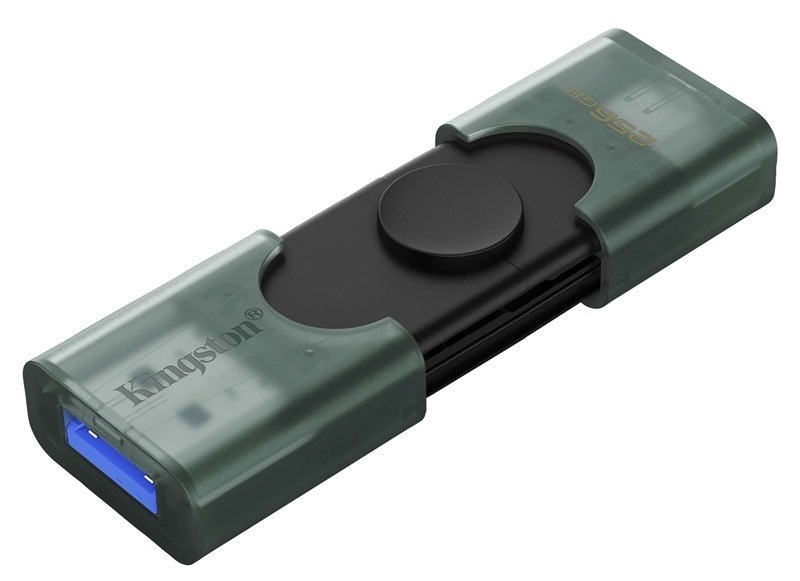 Flash disk Kingston s kapacitou 256 GB, zelená farba