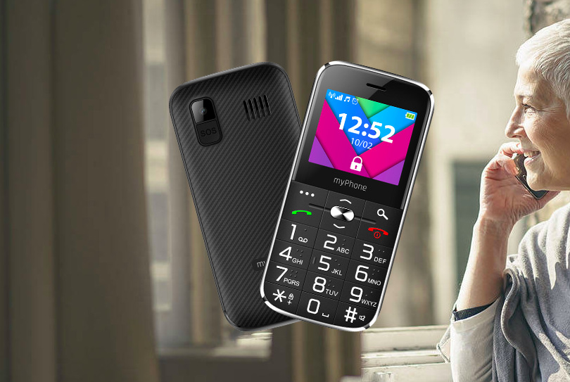 Mobilný telefón myPhone Halo C Senior čierny Mobilný telefón myPhone Halo C Senior čierny
