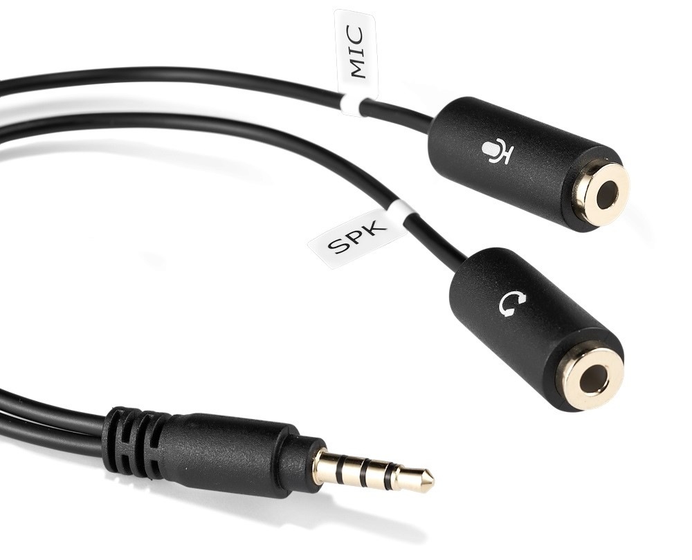 Kábel JOBY Wavo 3.5mm Cable Splitter čierny Kábel JOBY Wavo 3.5mm Cable Splitter čierny