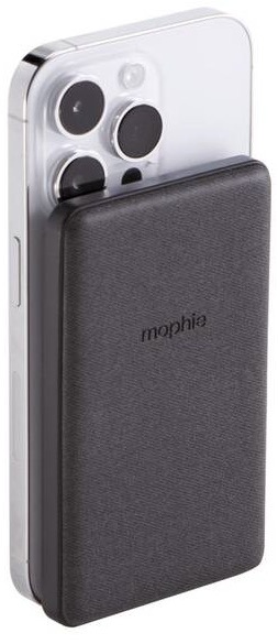 Powerbank Mophie 12W, 5000 mAh, snap + Juicepack mini, 1x USB-C, Snap adaptér + USB-C kábel čierny