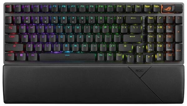 Klávesnica Asus ROG Strix Scope II 96 Wireless (ROG NX Snow), CZ/SK čierna