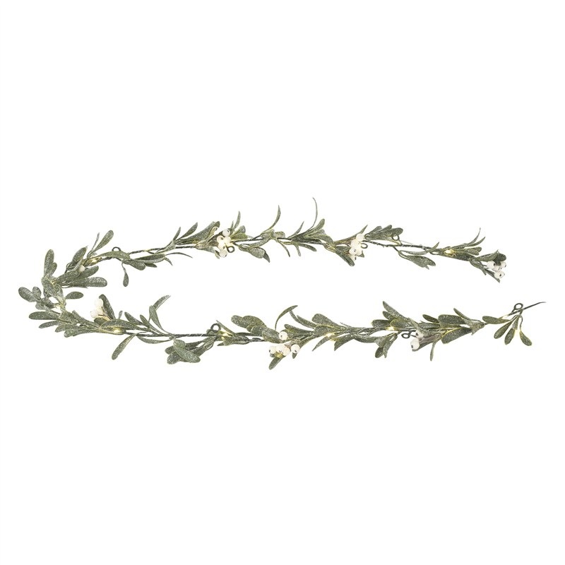 Vianočné osvetlenie EMOS vianočné girlanda - imelo, 1,5 m, 25LED, vnútorná, teplá biela, časovač